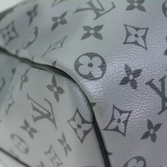 LOUIS VUITTON Eclipse Split Keepall Bandouliere 50 Boston Bag M43817 Auth 57012A - Picture 5 of 16